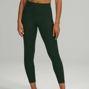 Lululemon Wunder Under High-Rise Tight 25"  Luxtreme Rainforest Green